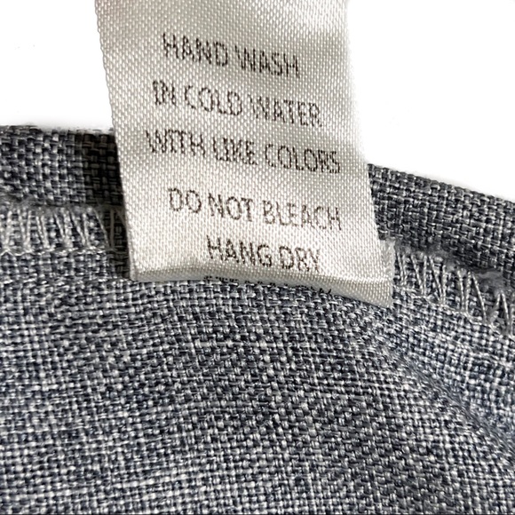 Pink Lily Chambray Fringed Drawstring Shorts With 2 Front Pockets Women’s Size M - Picture 4 of 9